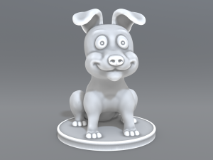 cartoon dog 3D Print Model