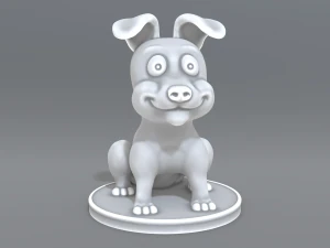 cartoon dog 3D Print Model