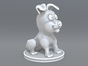 cartoon dog 3D Print Model