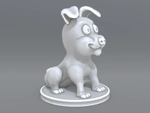 cartoon dog 3D Print Model