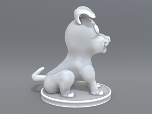 cartoon dog 3D Print Model