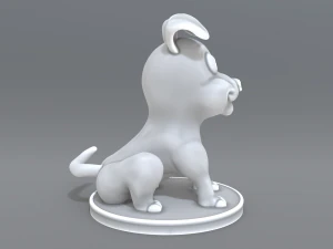cartoon dog 3D Print Model