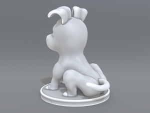 cartoon dog 3D Print Model