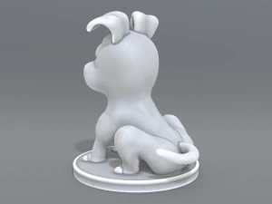 cartoon dog 3D Print Model