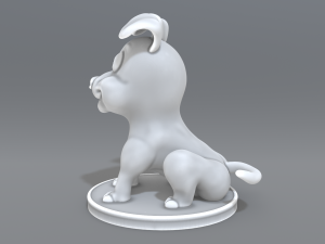 cartoon dog 3D Print Model
