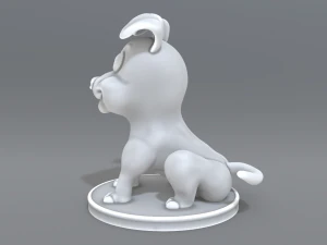 cartoon dog 3D Print Model