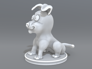 cartoon dog 3D Print Model