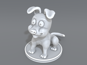 cartoon dog 3D Print Model