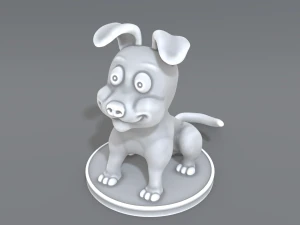 cartoon dog 3D Print Model