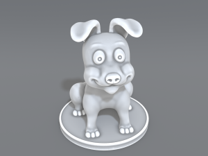 cartoon dog 3D Print Model
