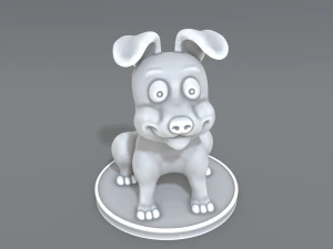 cartoon dog 3D Print Model