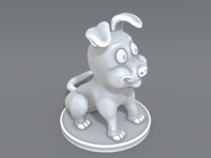 cartoon dog 3D Print Model