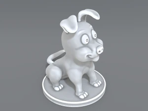 cartoon dog 3D Print Model