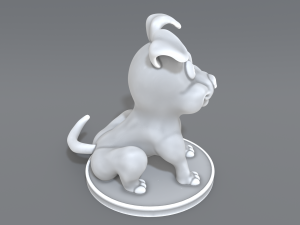 cartoon dog 3D Print Model