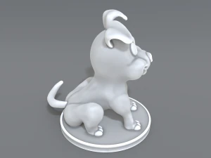 cartoon dog 3D Print Model