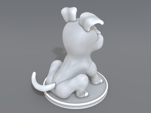 cartoon dog 3D Print Model