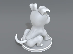 cartoon dog 3D Print Model