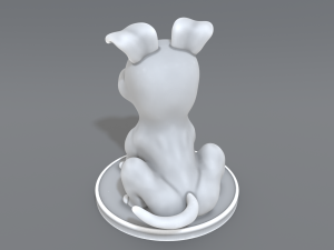 cartoon dog 3D Print Model
