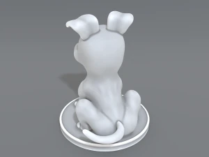 cartoon dog 3D Print Model