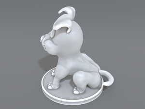 cartoon dog 3D Print Model
