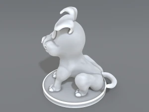 cartoon dog 3D Print Model