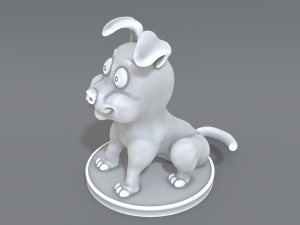 cartoon dog 3D Print Model