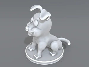 cartoon dog 3D Print Model