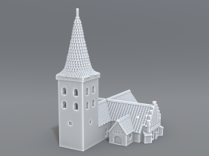 bogense church 3D-printmodel