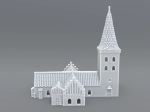 bogense church 3D Print Model