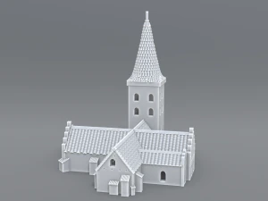 bogense church 3D Print Model