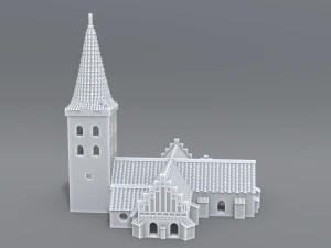 bogense church 3D Print Model