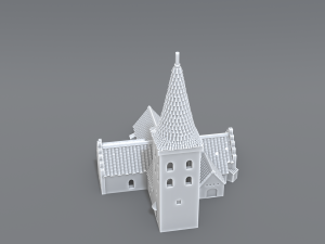 bogense church 3Dプリントモデル