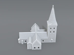 bogense church 3D Print Model