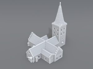 bogense church 3Dプリントモデル
