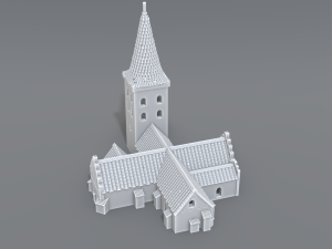 bogense church 3Dプリントモデル
