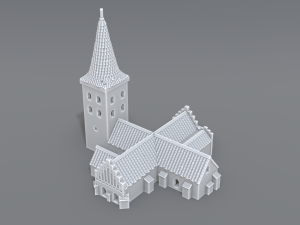 bogense church 3Dプリントモデル
