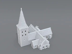 bogense church 3D Print Model