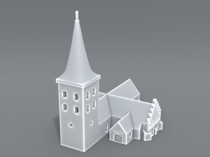 bogense church 3Dプリントモデル