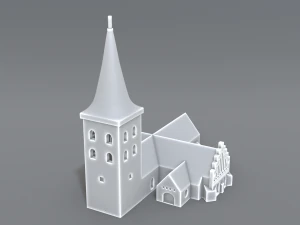 bogense church 3D Print Model