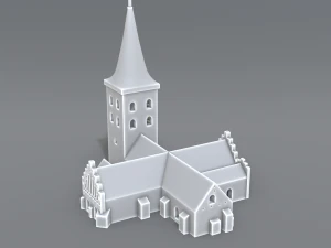bogense church 3D Print Model