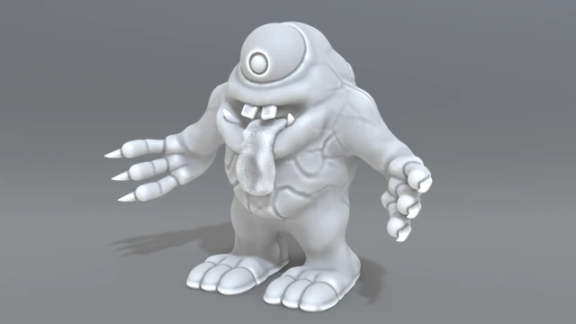 monstro Modelo de Impressão 3D .c4d .max .obj .3ds .fbx .stl .blend 