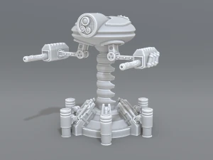 torreta rob&oacute;tica Modelo de impresión 3D