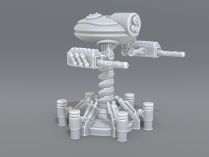 robot turret 3D-Druckmodell
