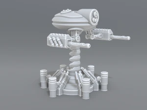 robot turret 3D Print Model