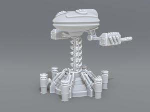 robot turret 3D-Druckmodell
