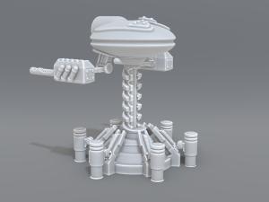 robot turret 3D-Druckmodell