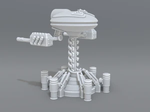 robot turret 3D Print Model