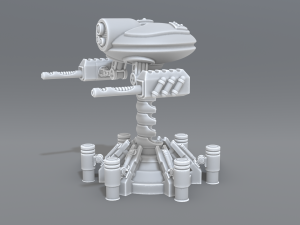 robot turret 3D-Druckmodell