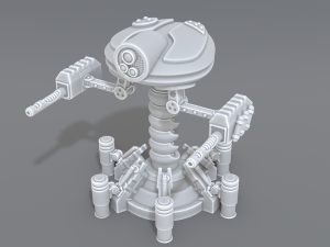 robot turret 3D-Druckmodell