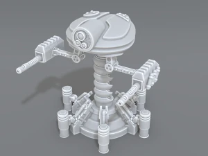 robot turret 3D Print Model